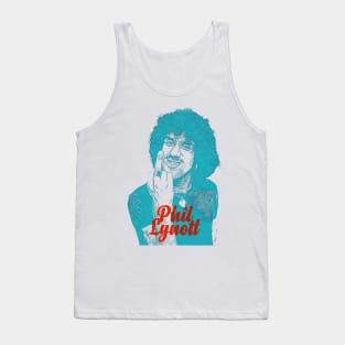 Retro Phil Lynott Middle Finger Overprint Tank Top